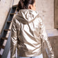 Imperméable rembourré mi-saison Laura Jo - Mandy court camel/doré