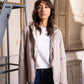 Imperméable rembourré mi-saison Laura Jo - Mandy court beige/doré