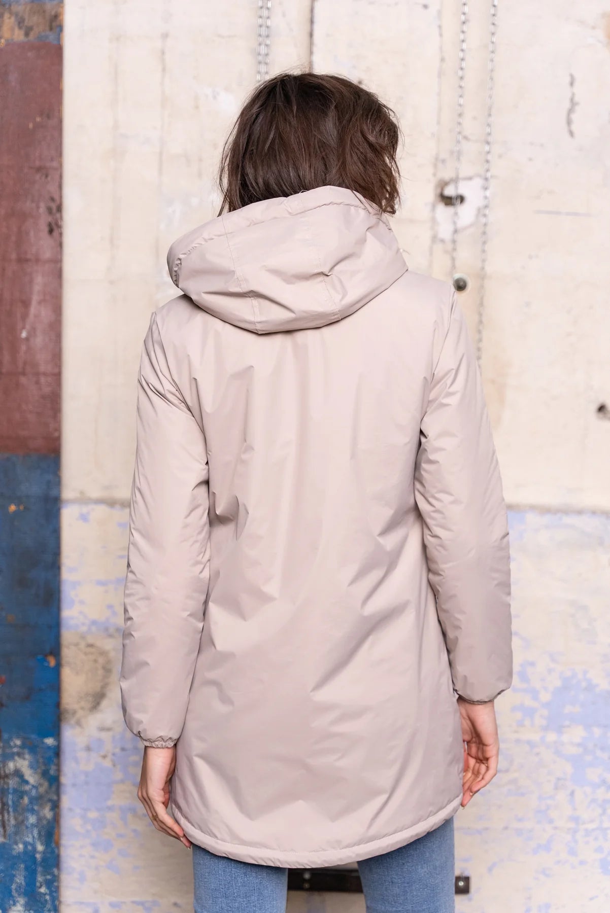 Parka fourrée imperméable Laura Jo - Albane beige longue