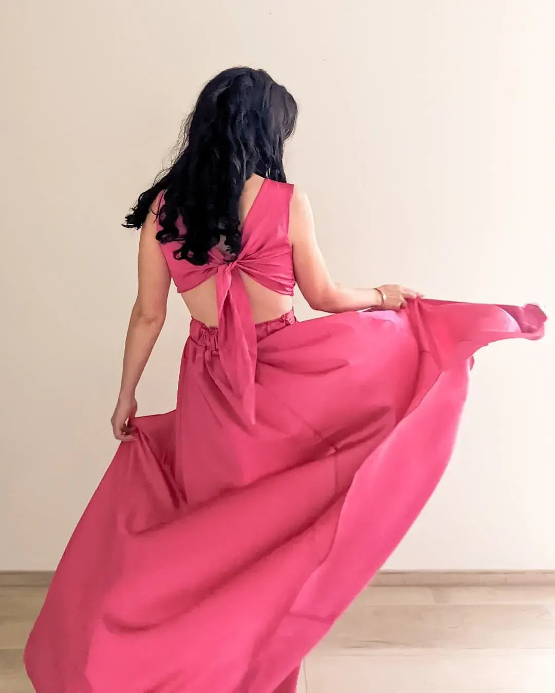 Robe longue satinée - Paloma