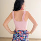 Crop top bretelles froufrous - Éva