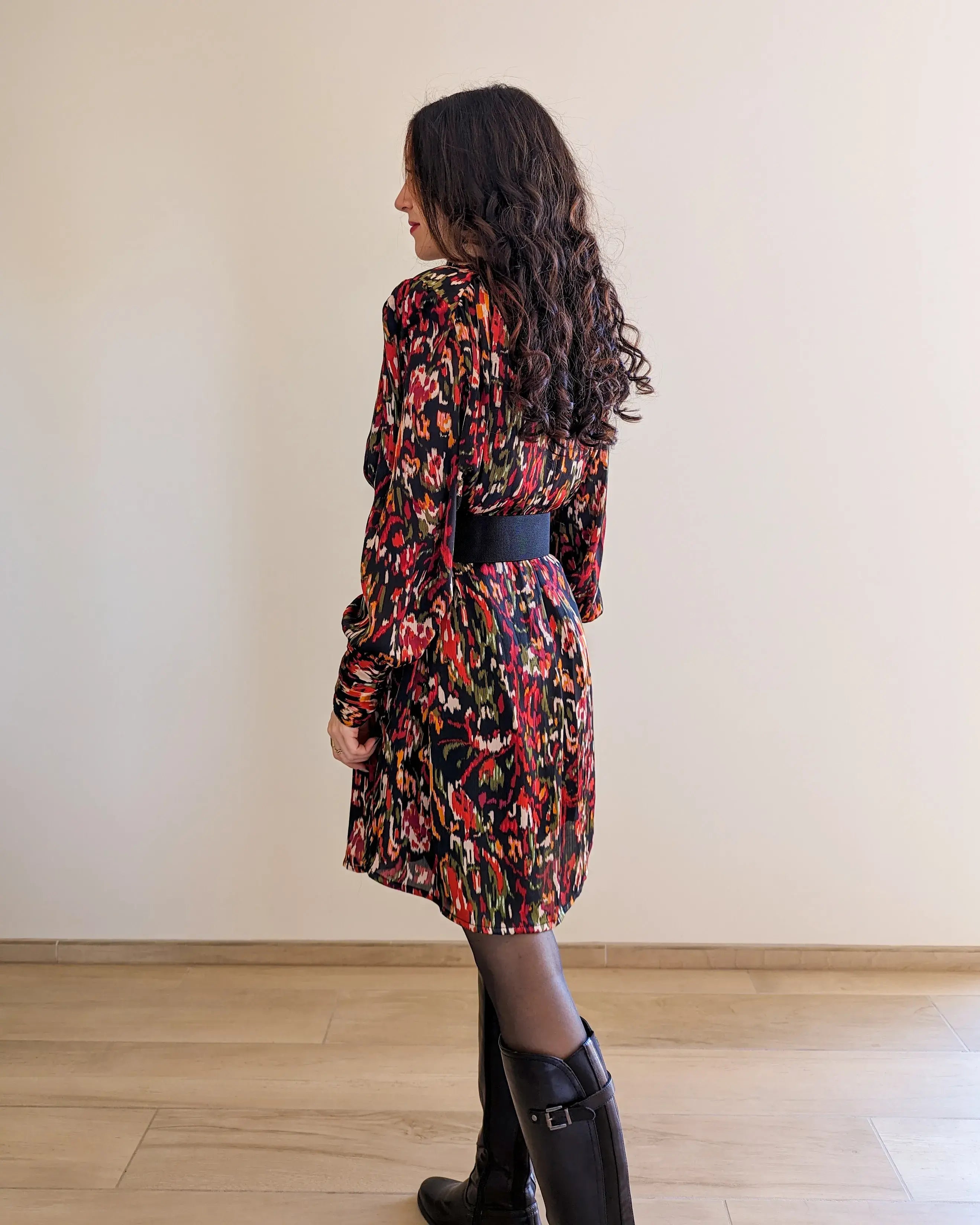 Robe courte motifs colorés - Agathe