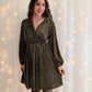 Robe dorée à paillettes Diane
