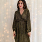 Robe dorée à paillettes Diane