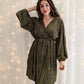 Robe dorée à paillettes Diane
