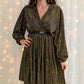 Robe dorée à paillettes Diane