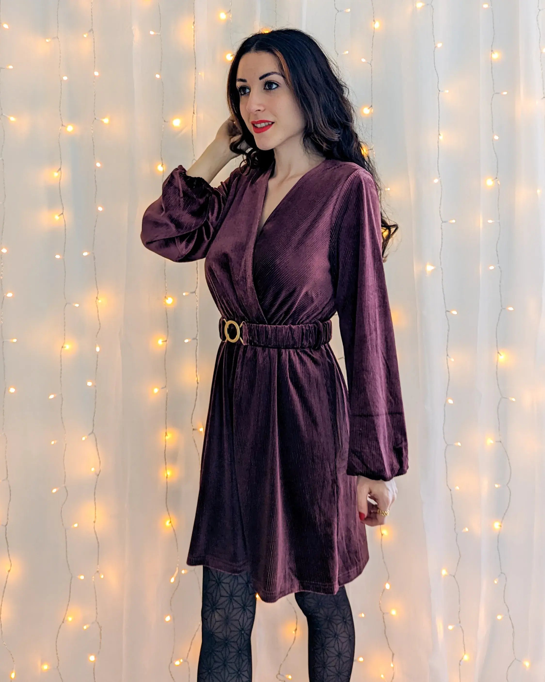 Robe en velours - Lauren