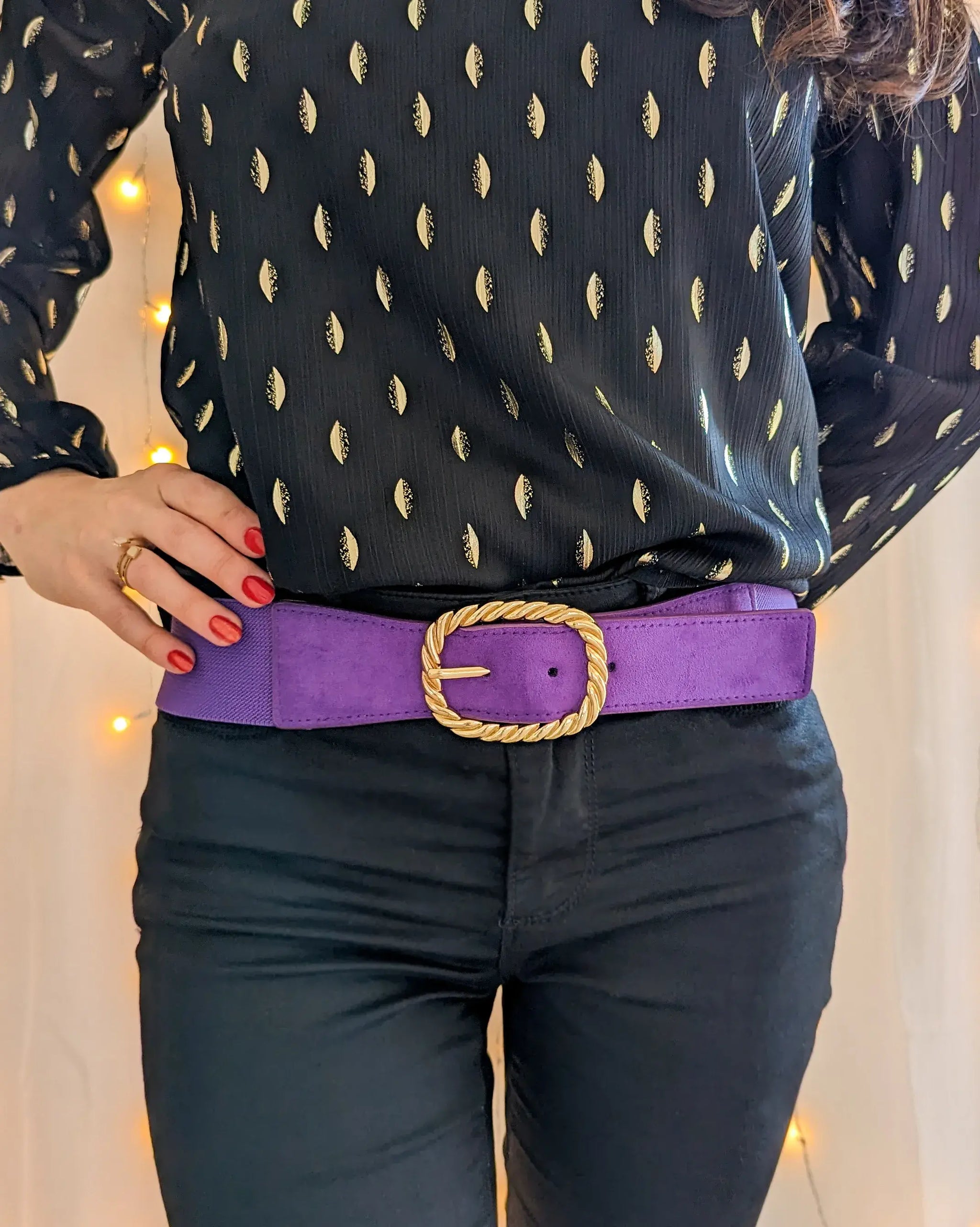 Ceinture mauve clearance