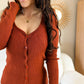 Gilet fin terracotta - Max