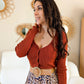 Gilet fin terracotta - Max