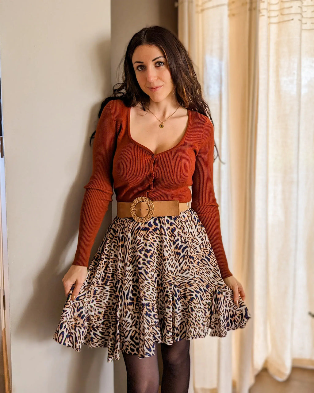 Gilet fin terracotta - Max