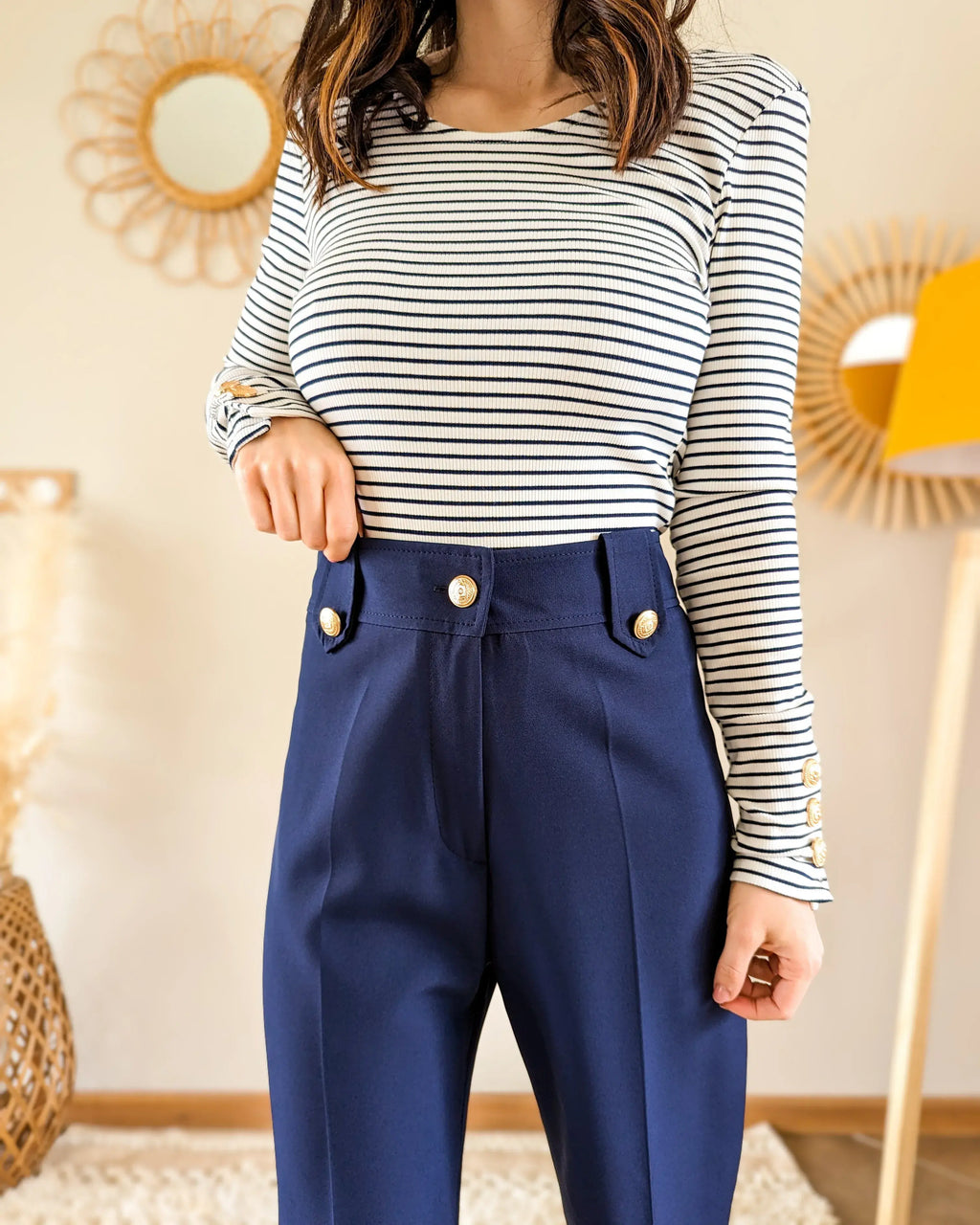 Pantalon marine Orlando - Made in France