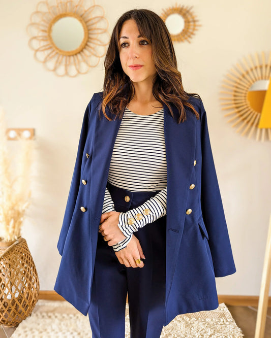 Veste marine Orlando - Made in France