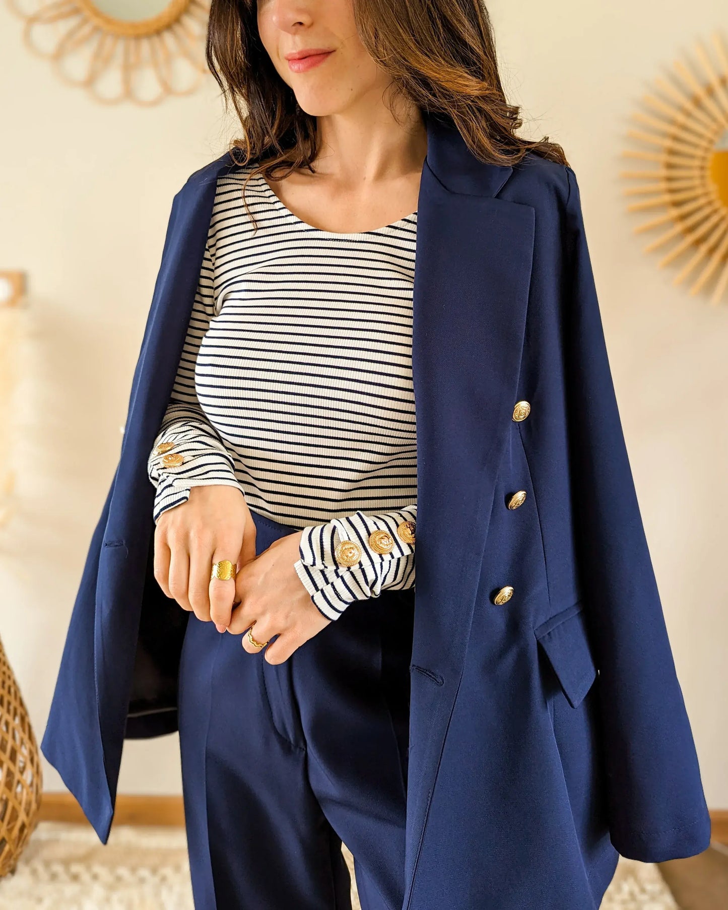 Veste marine Orlando - Made in France