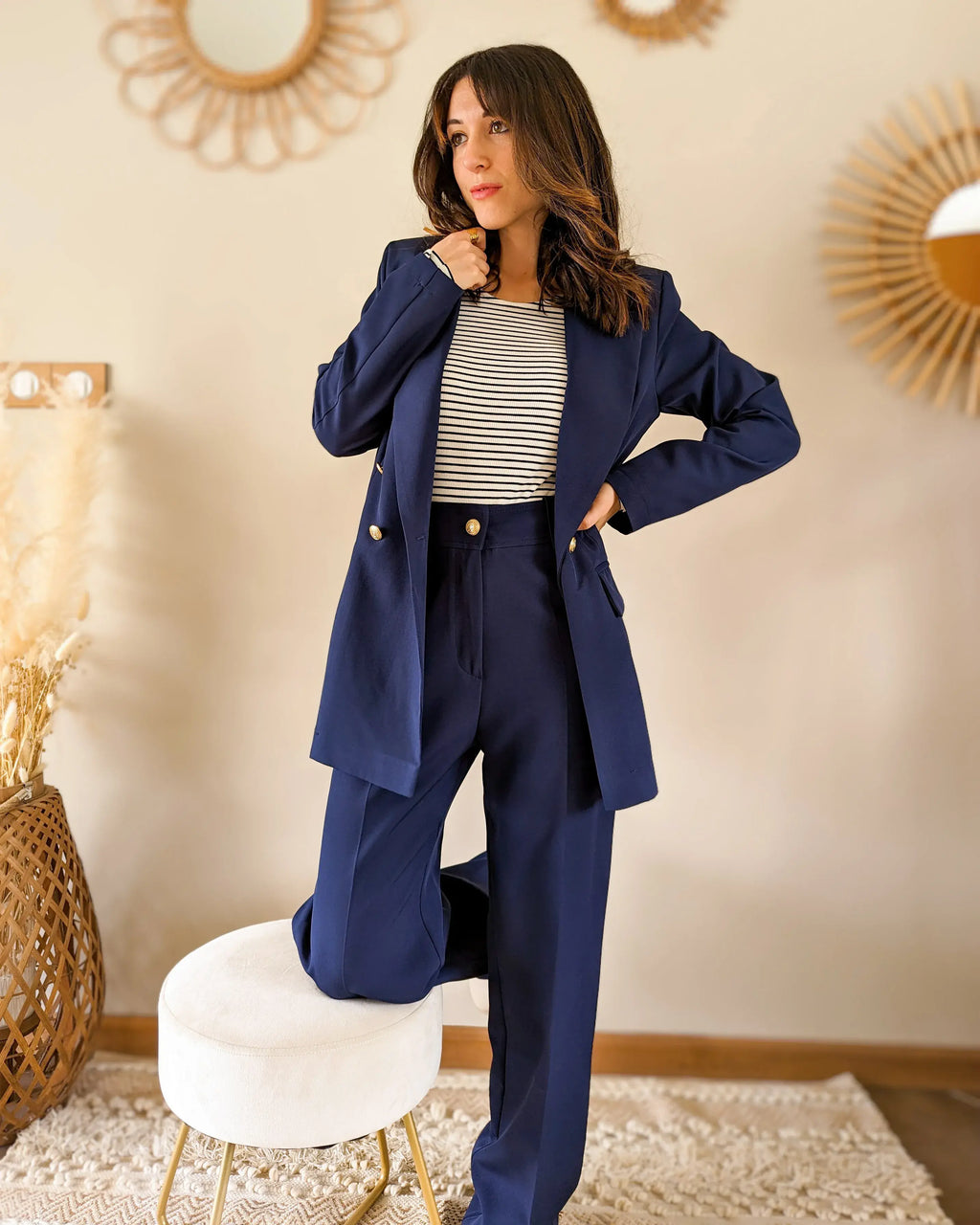 Pantalon marine Orlando - Made in France