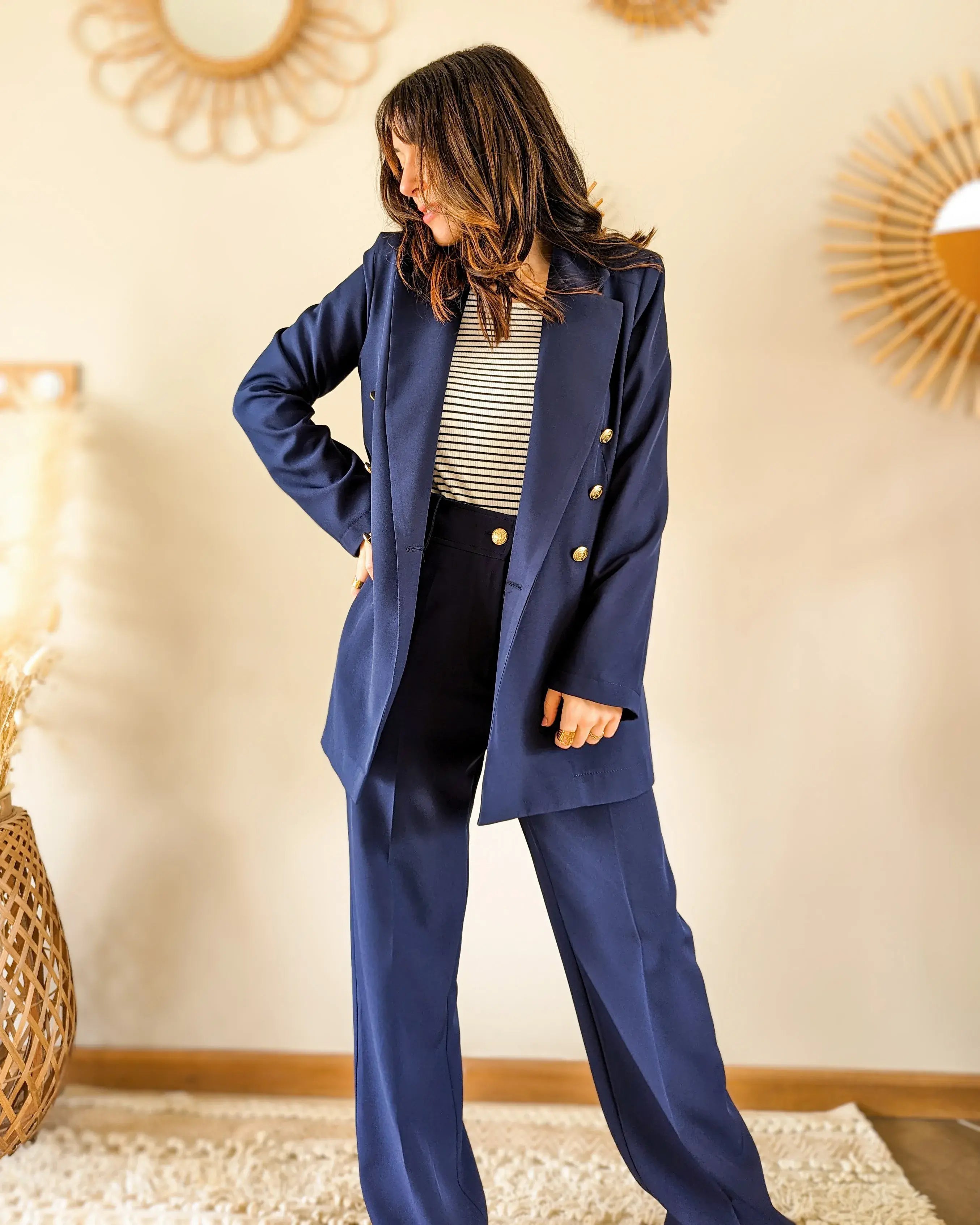 Pantalon marine Orlando - Made in France