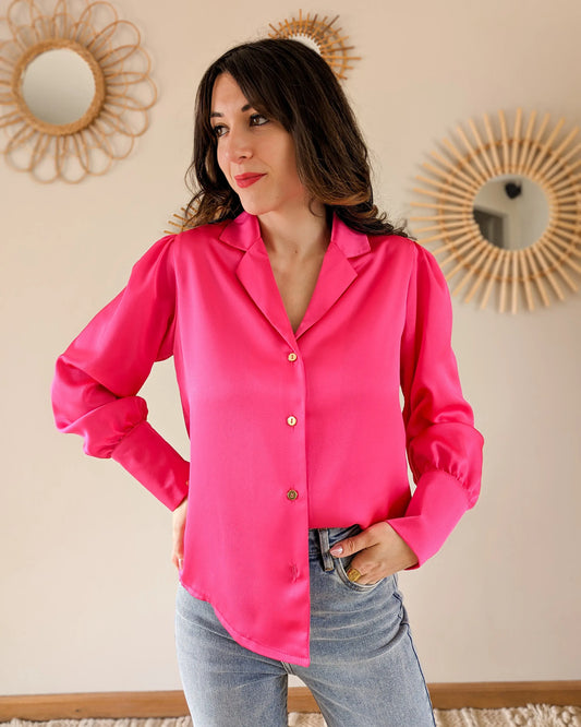 Chemise rose Carlota - Made in France