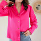 Chemise rose Carlota - Made in France