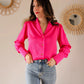 Chemise rose Carlota - Made in France