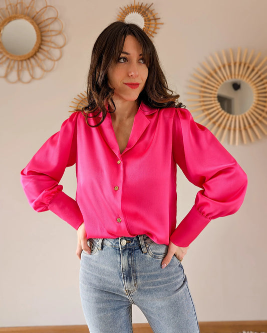 Chemise rose Carlota - Made in France