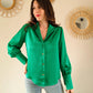 Chemise verte Carlota - Made in France