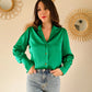 Chemise verte Carlota - Made in France