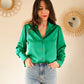 Chemise verte Carlota - Made in France