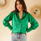 Chemise verte Carlota - Made in France
