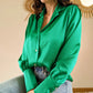 Chemise verte Carlota - Made in France