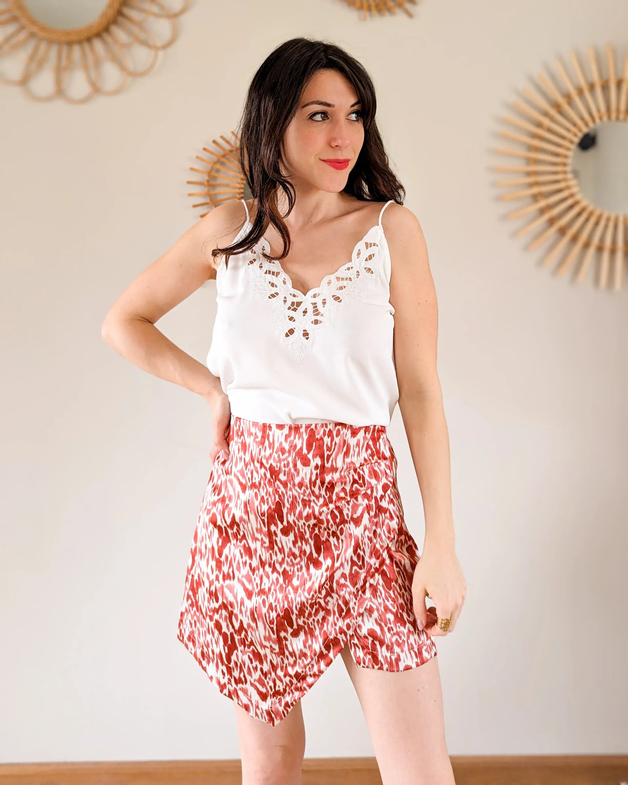 Jupe-short rouge - Zelda