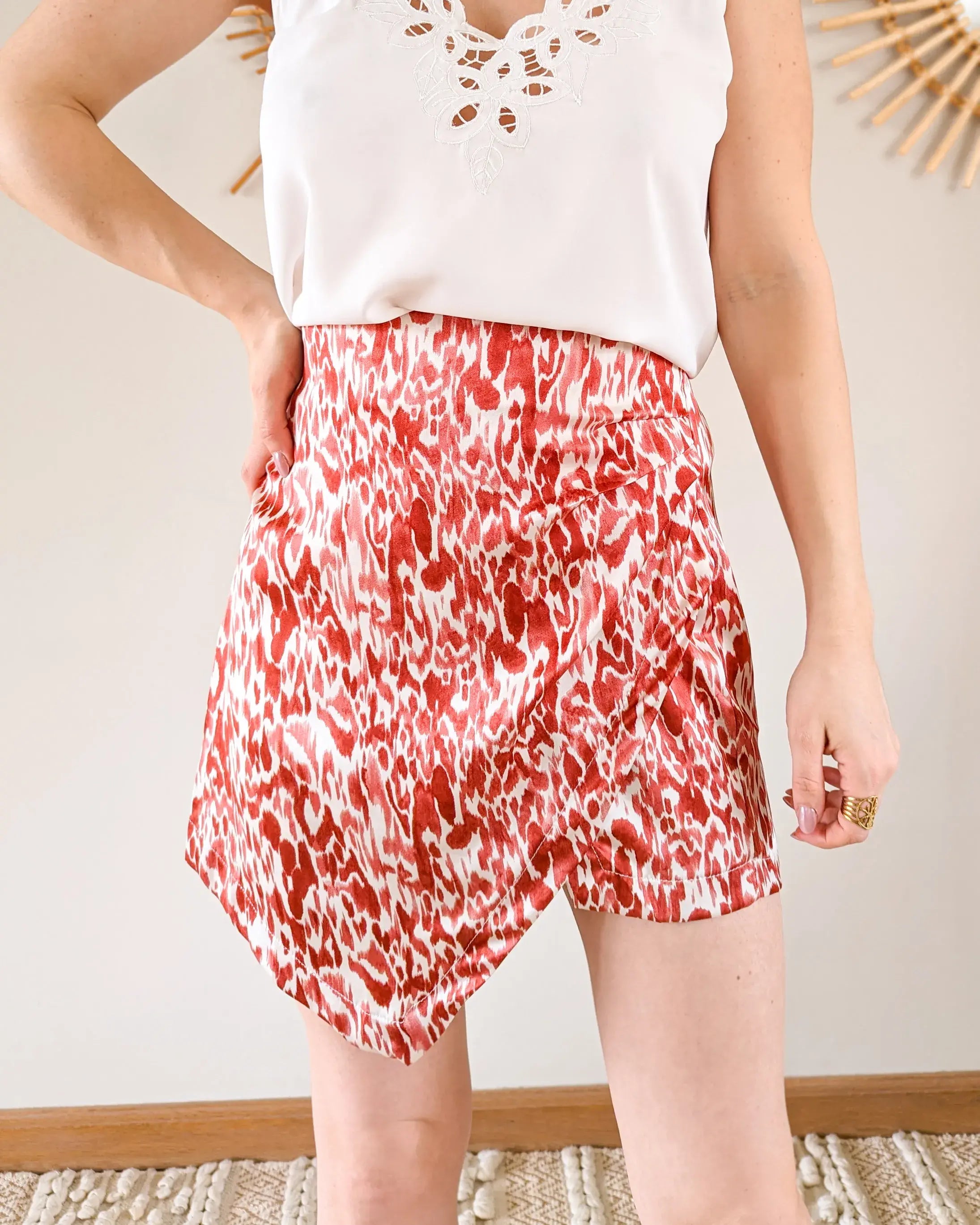 Jupe-short rouge - Zelda