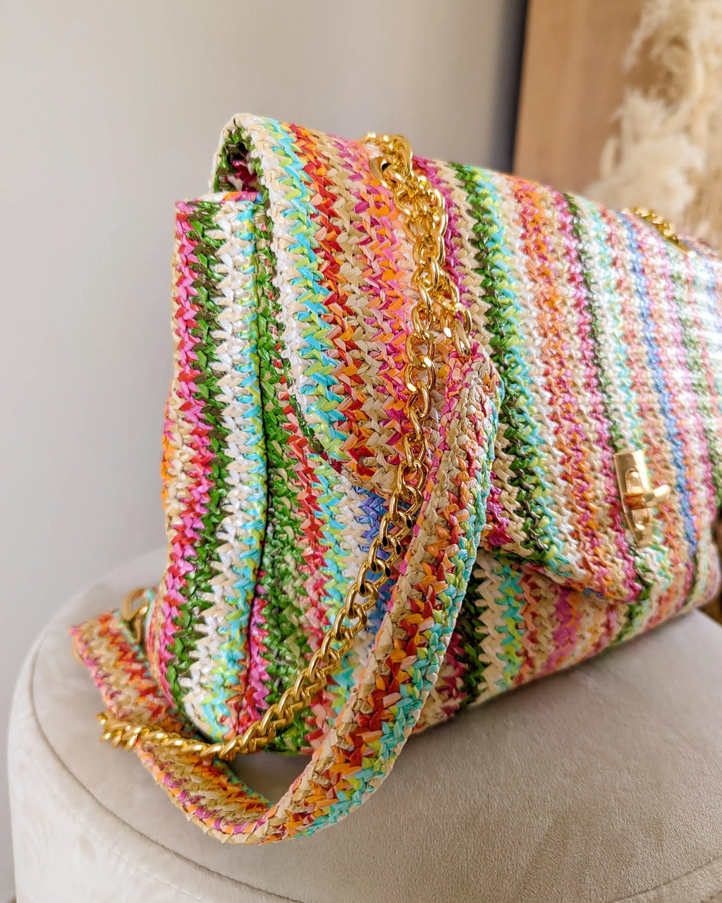 Sac multicolore tressé - Lisandro
