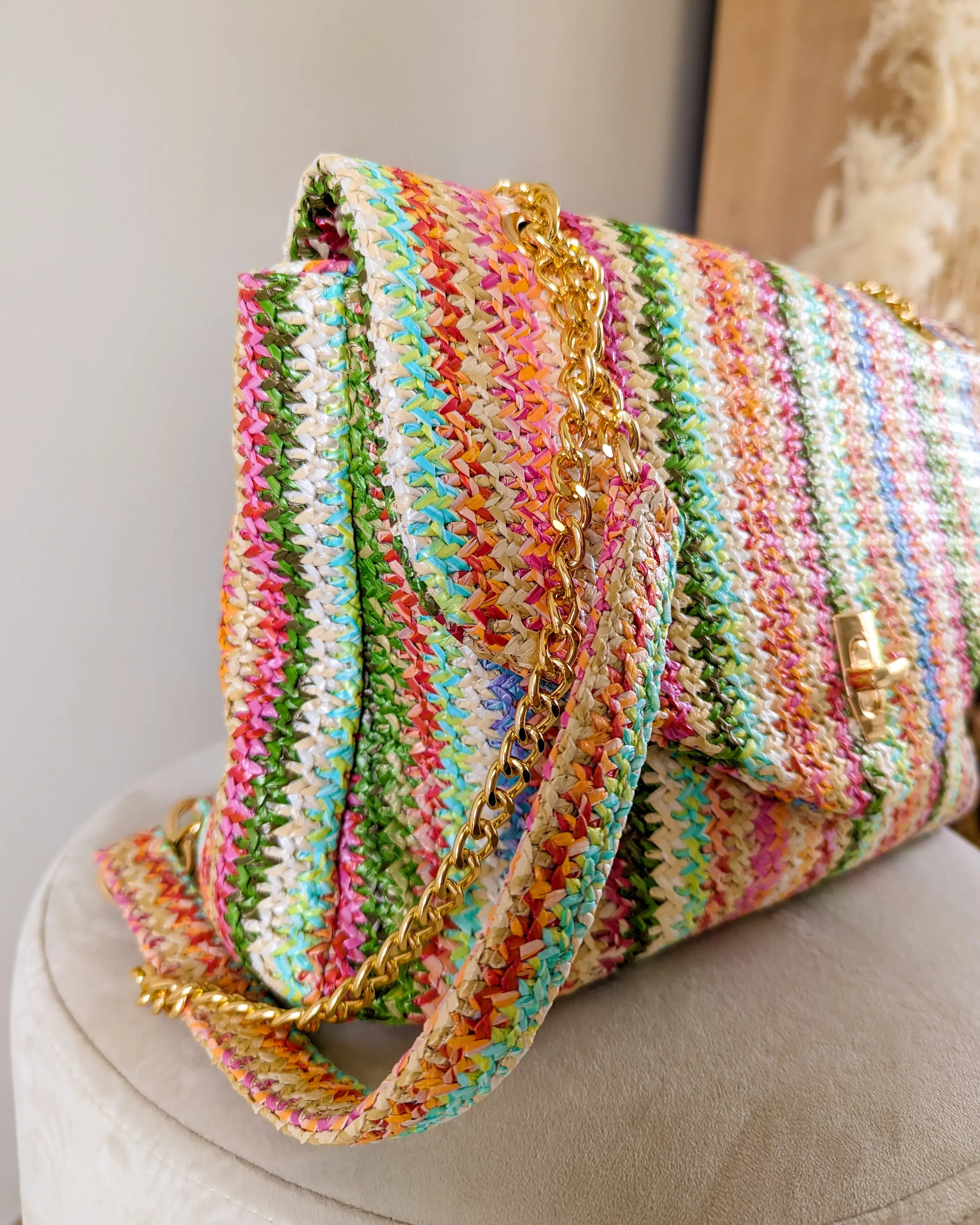Sac multicolore tressé - Lisandro
