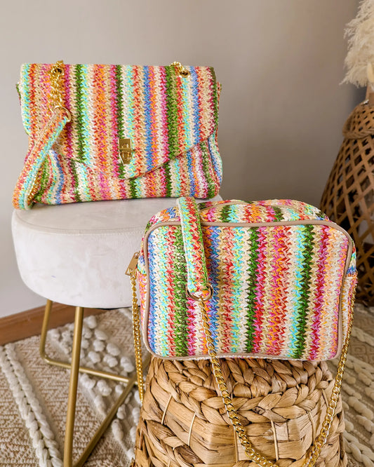 Sac multicolore tressé - Lisandro