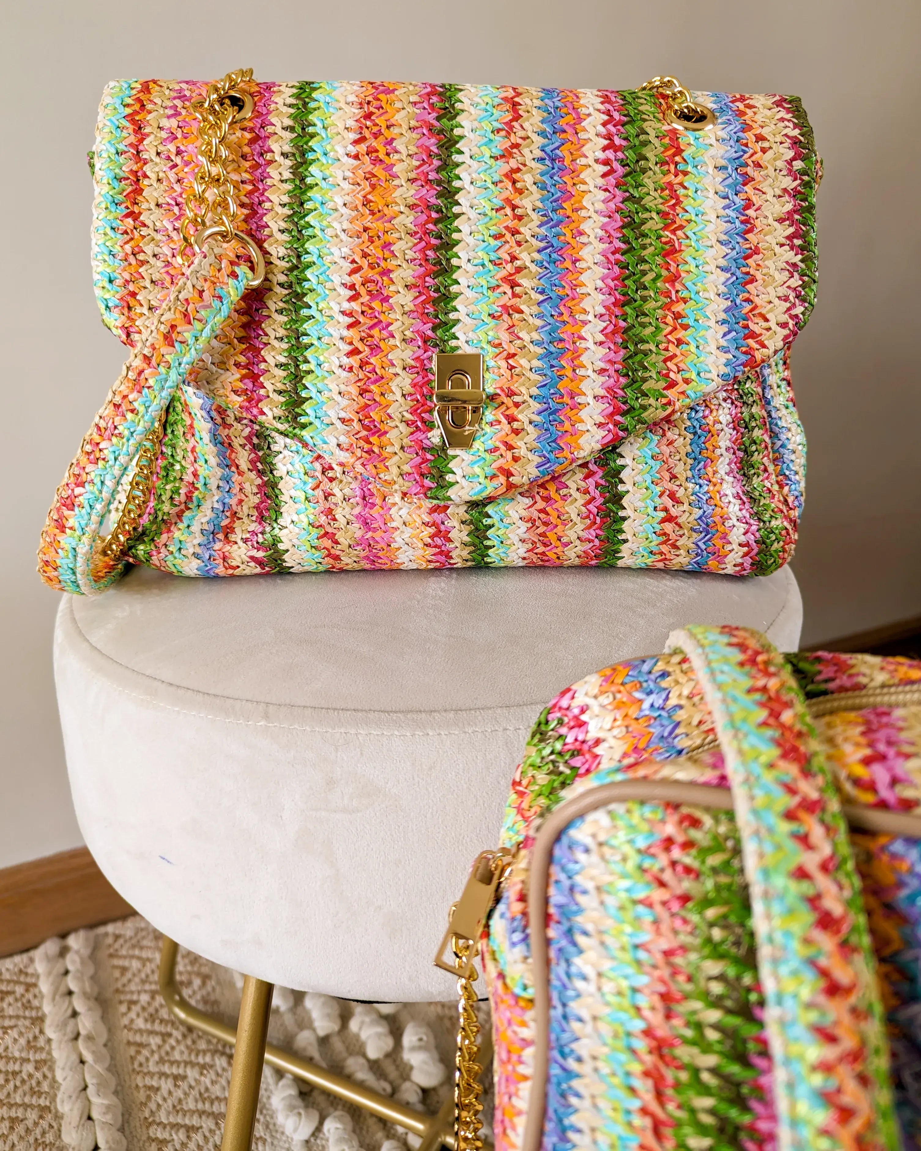 Sac multicolore tressé - Lisandro