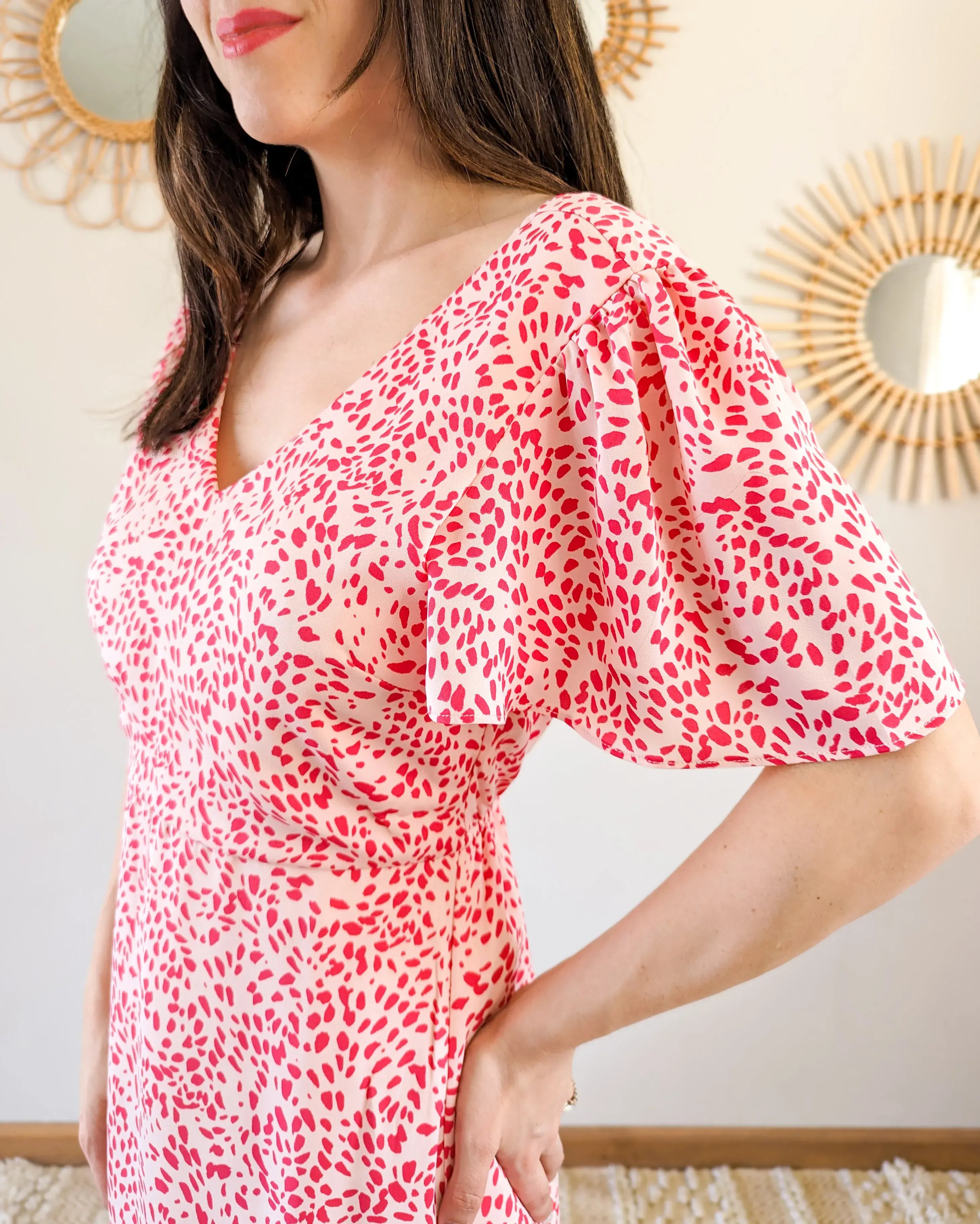 Robe longue à motifs - Sibylle