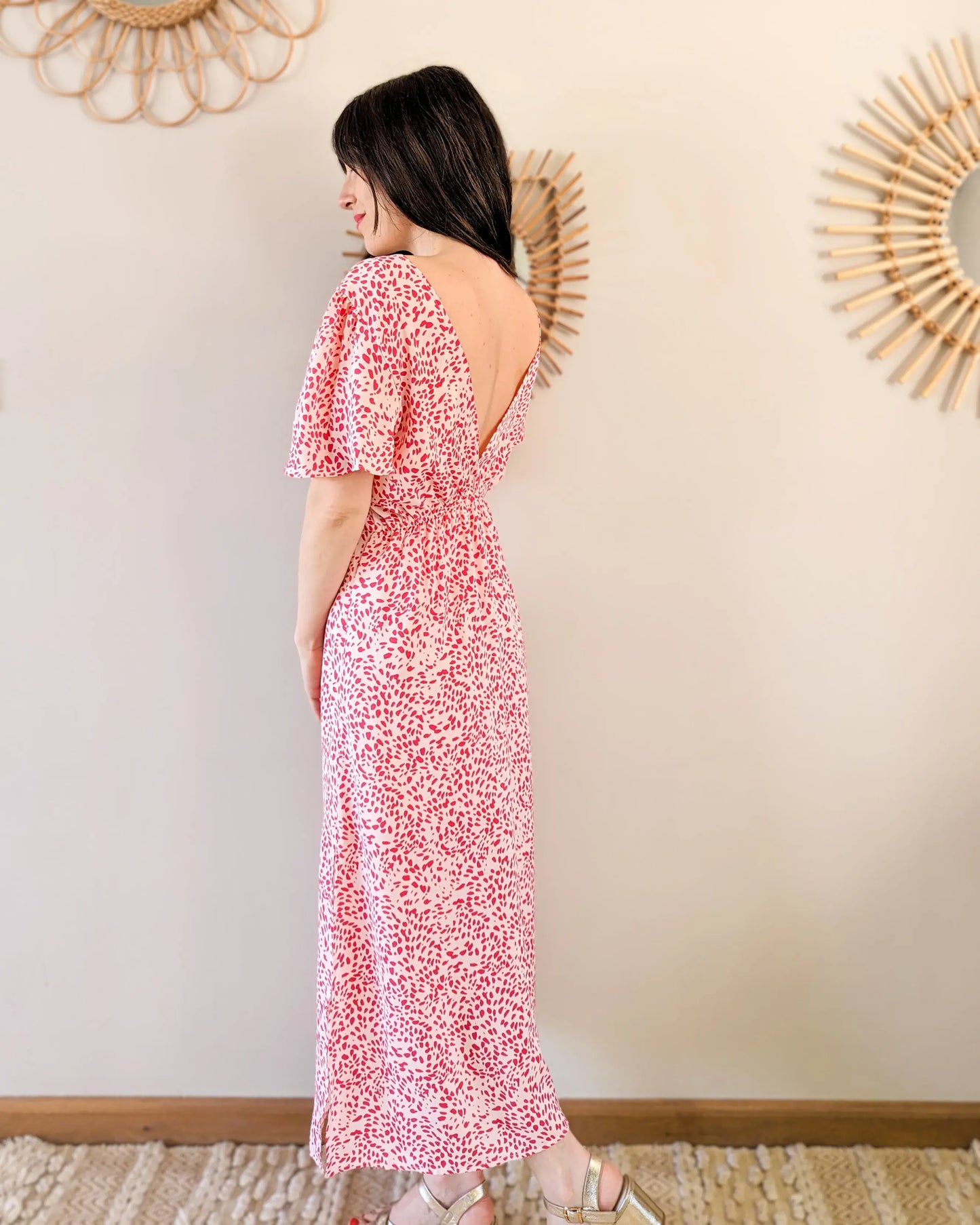 Robe longue à motifs - Sibylle