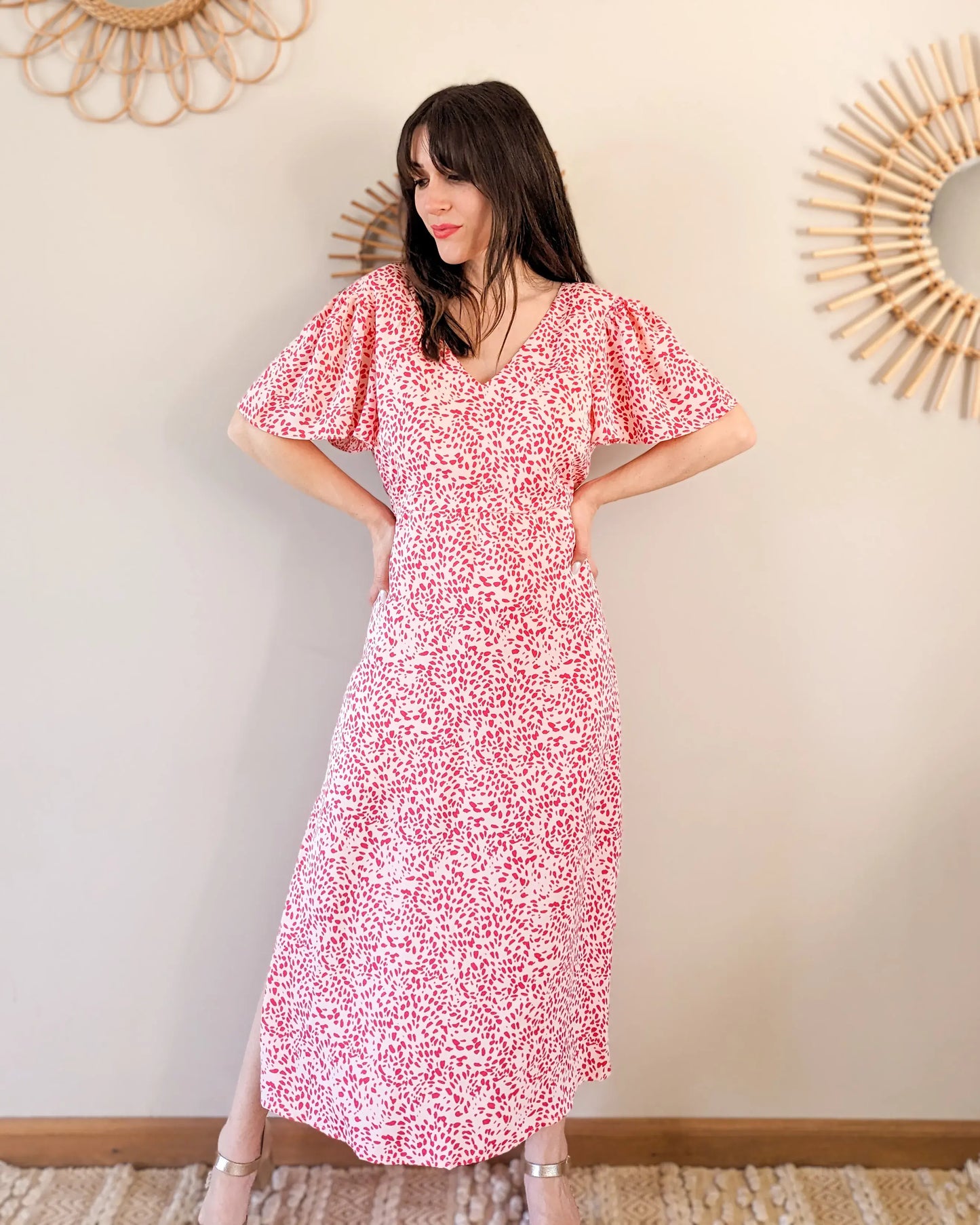 Robe longue à motifs - Sibylle