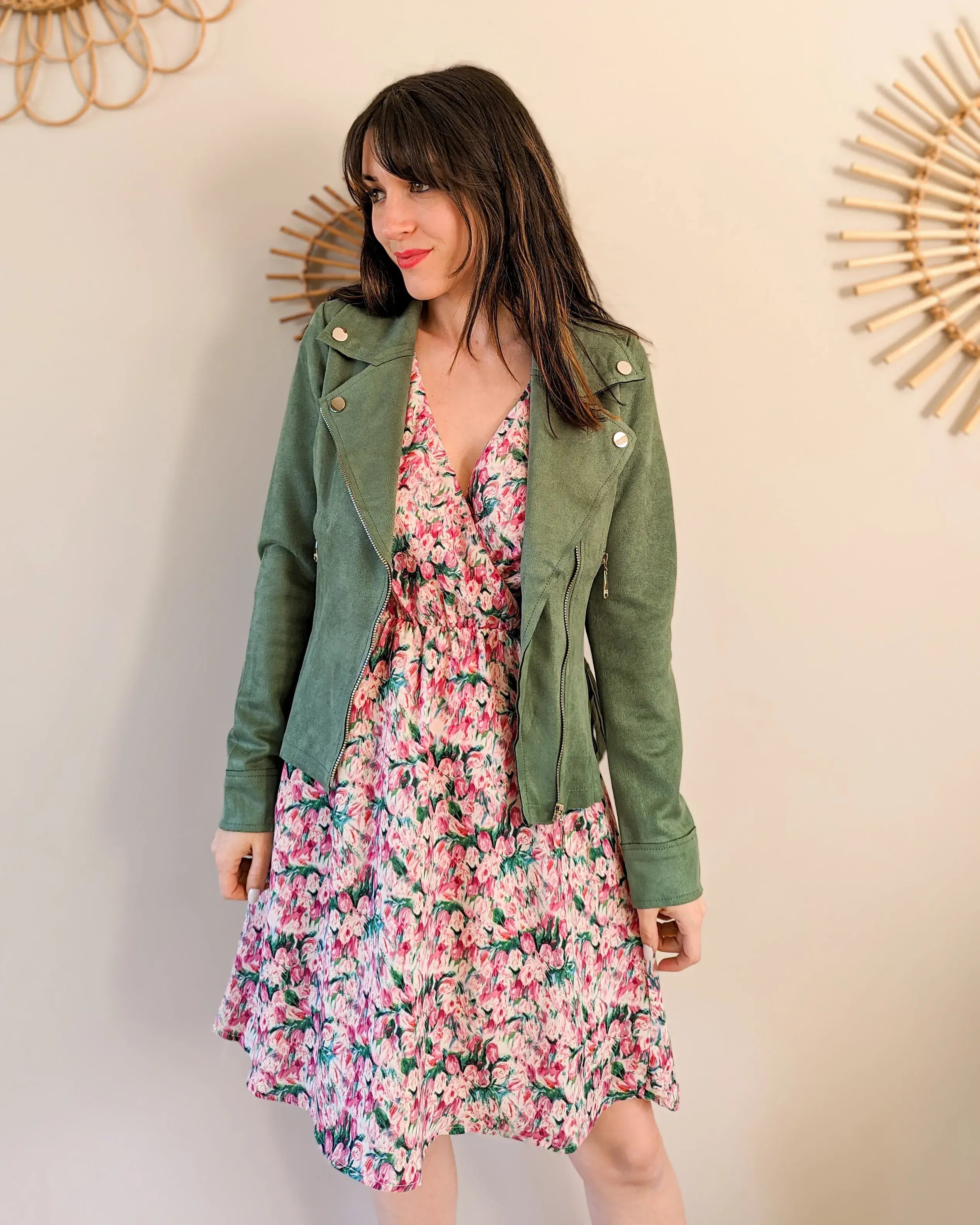 Robe courte à fleurs - Rosa