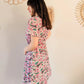 Robe courte à fleurs - Rosa