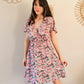 Robe courte à fleurs - Rosa