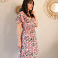 Robe courte à fleurs - Rosa