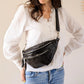 Sac banane en cuir - Chuck noir
