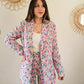 Veste blazer fleurie - Flavie