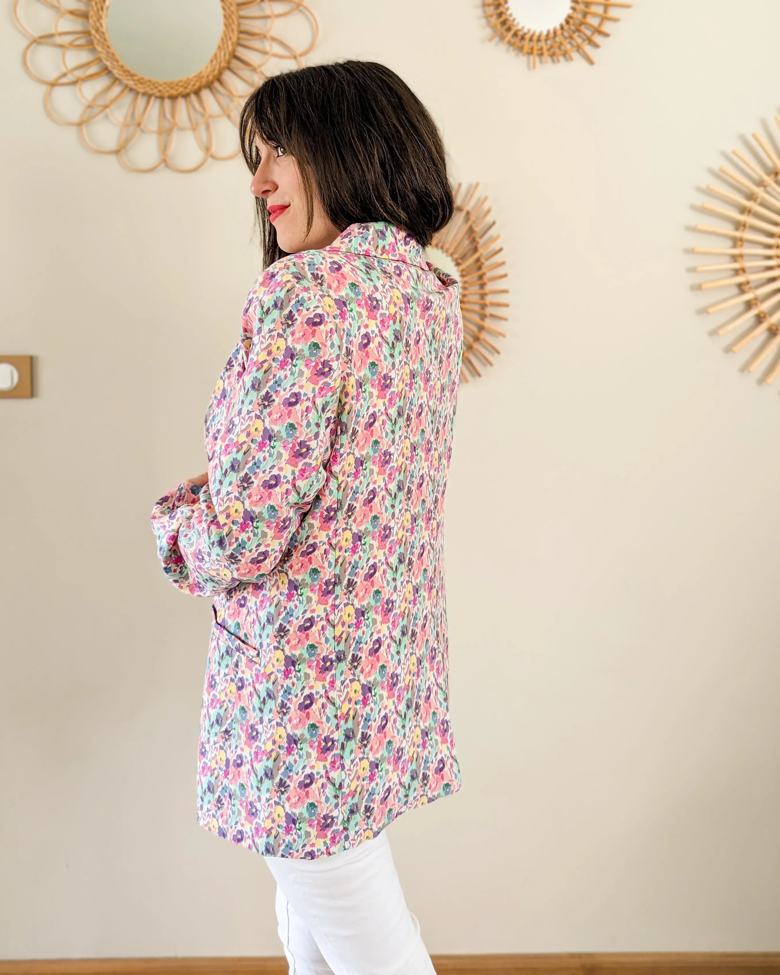 Veste blazer fleurie - Flavie