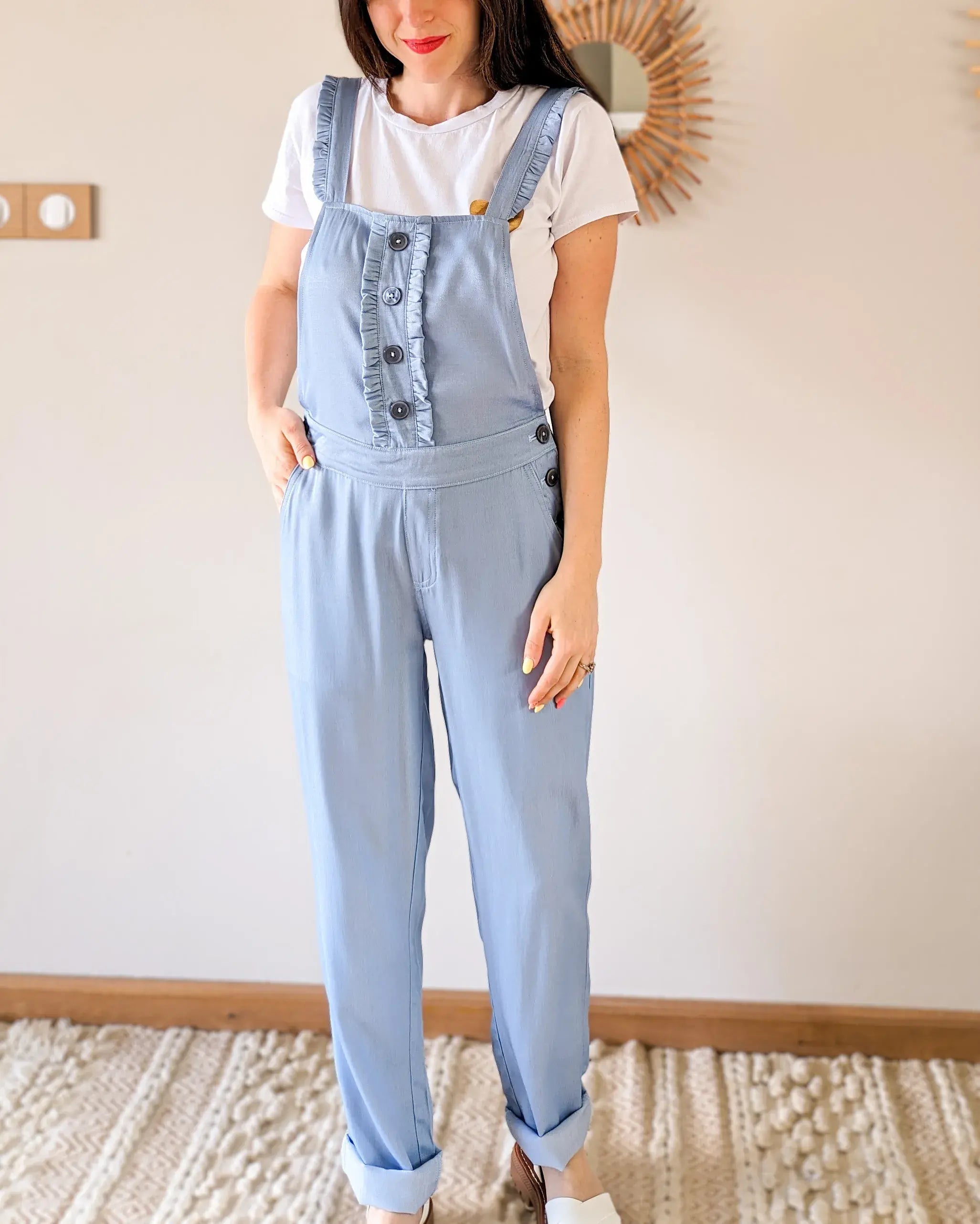 Salopette en jean fluide - Jenny