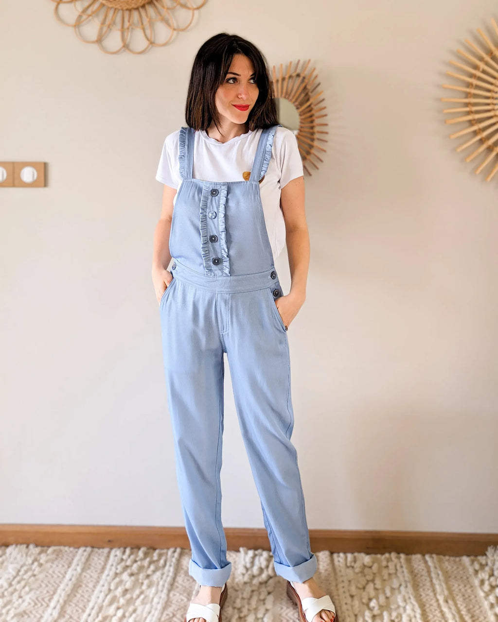 Salopette en jean fluide - Jenny