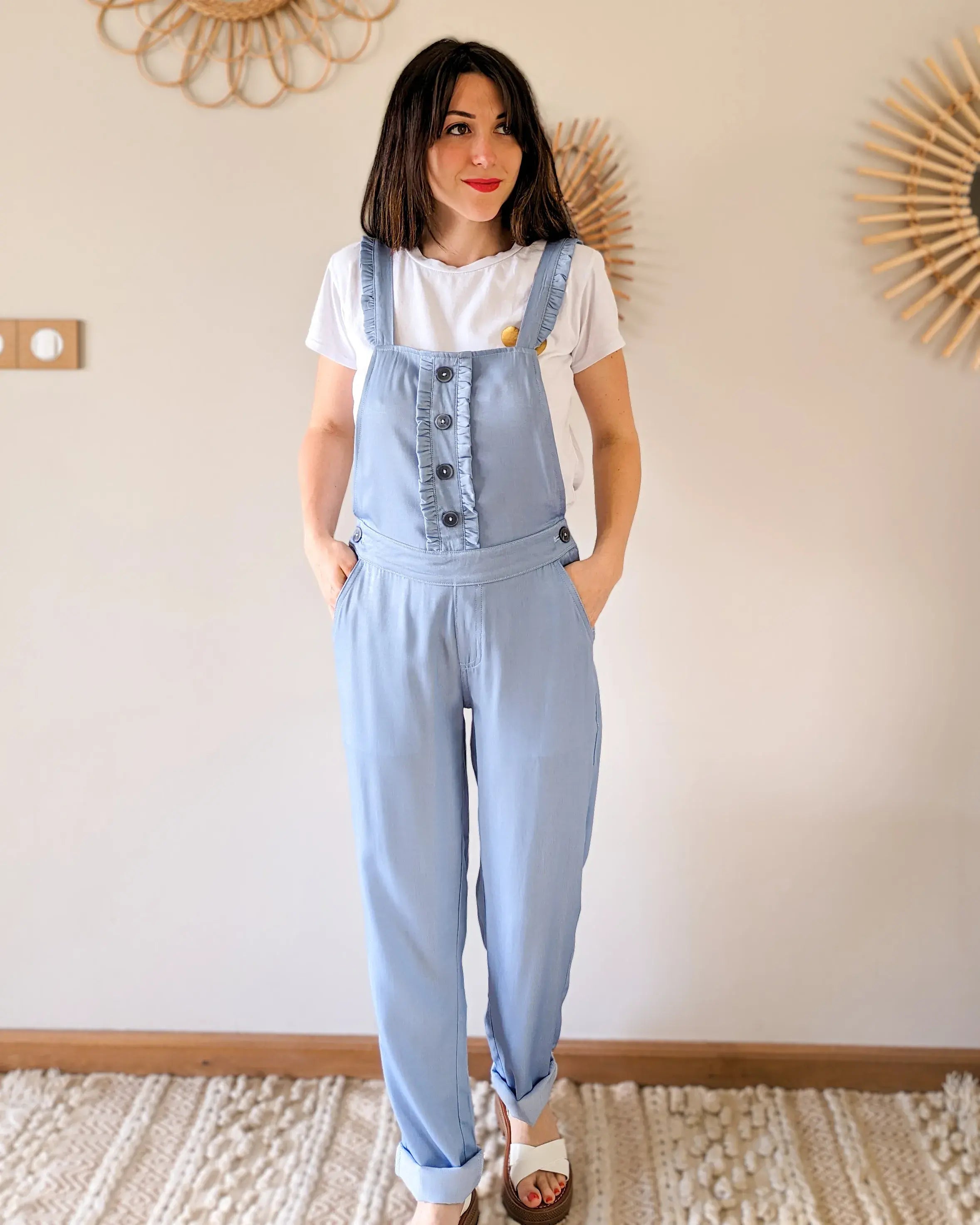 Salopette en jean fluide - Jenny