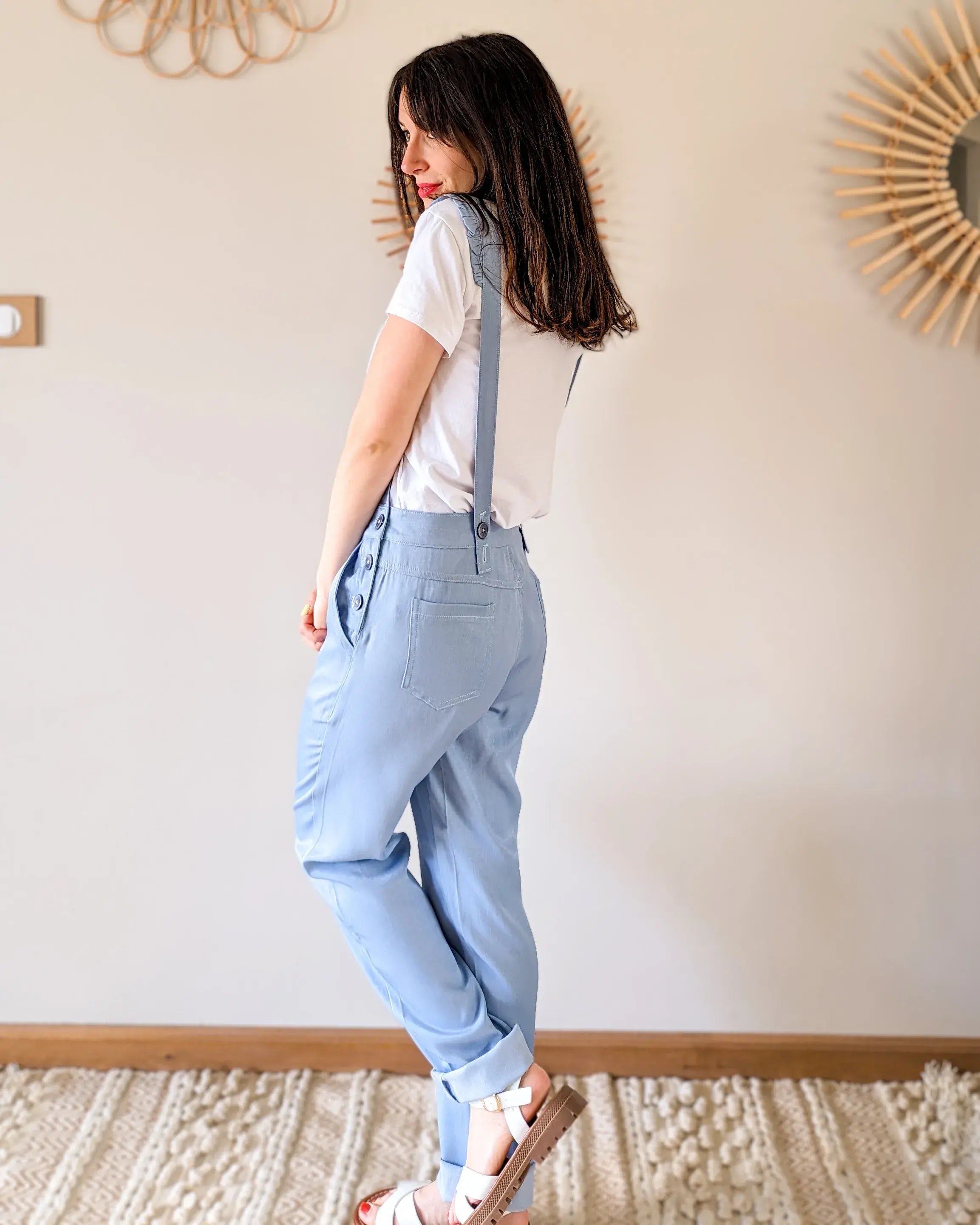 Salopette en jean fluide - Jenny