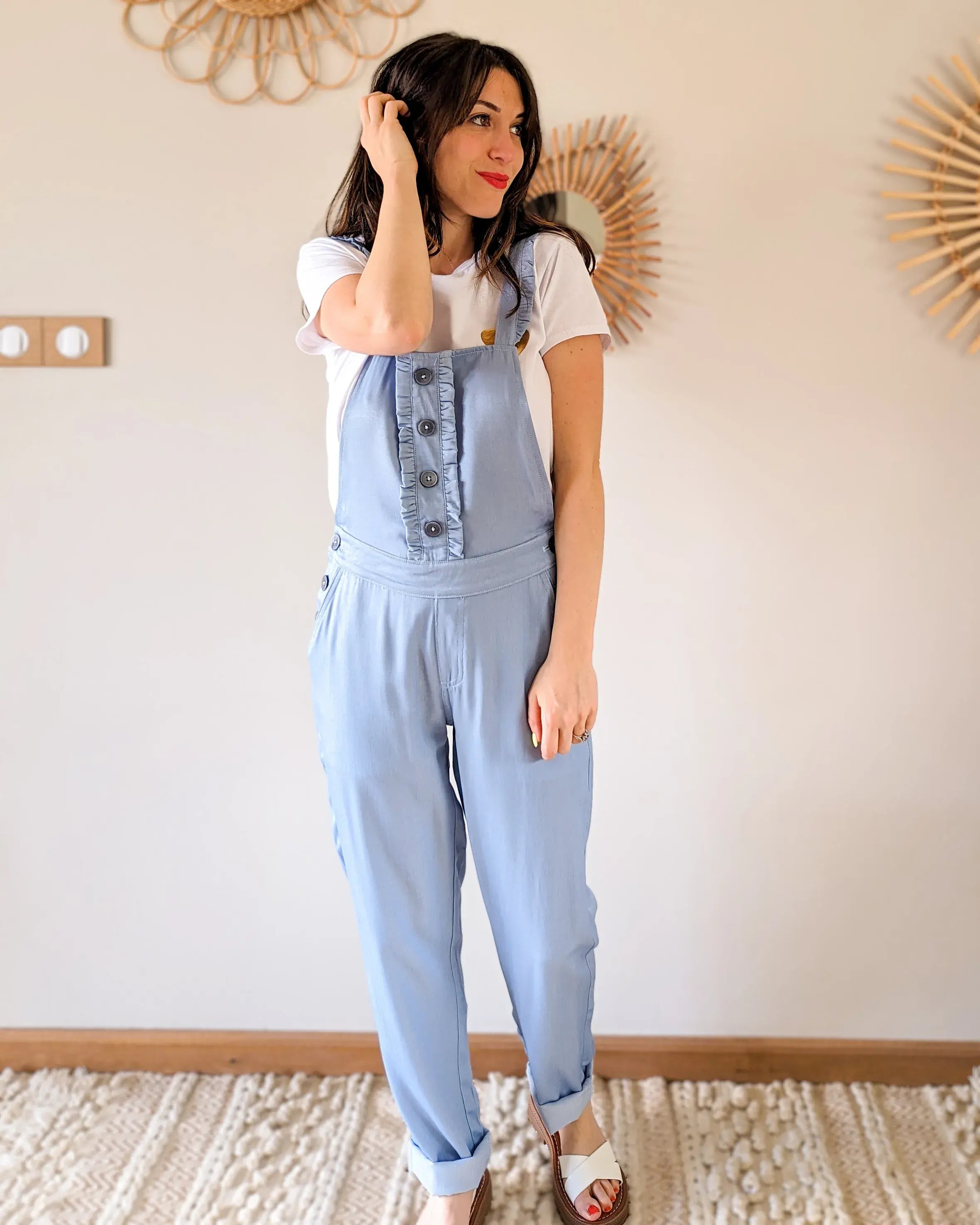 Salopette en jean fluide - Jenny